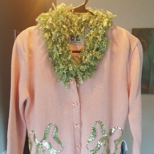 Storybook Knits Pink Cardigan Sweater